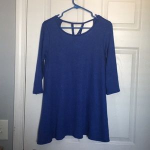 Boutique Tunic w/ Pockets  ~ Blue ~ Size Medium